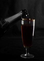 Bottle of sparkling wine