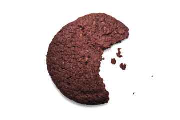 Angebissener Schokoladencookie