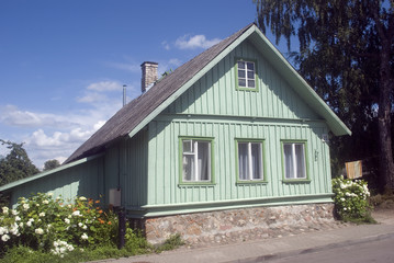 Wooden farmstead, Trakai, Lithuania