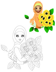 Sunflower girl