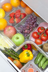 冷蔵庫内の野菜果物室