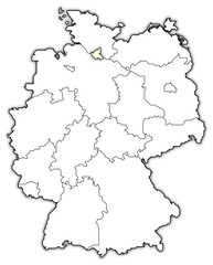 Political map of Germany