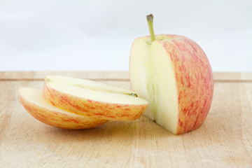 Sliced apple.