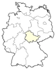 Political map of Germany