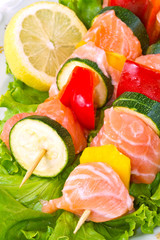 salmon kebab