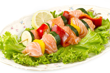 salmon kebab