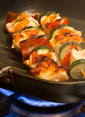 salmon kebab