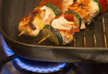 salmon kebab