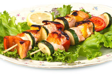 salmon kebab