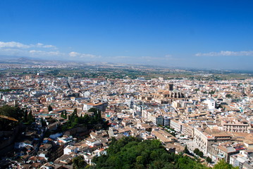 View of Granada from Alhambra