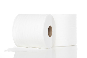 Clean white toilet paper