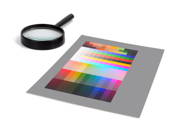 Magnifier and color card