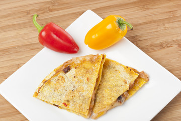 A cheese quesadilla