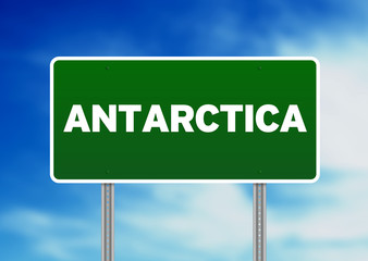 Antarctica Highway Sign