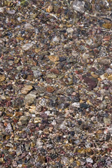 pebbles under the water