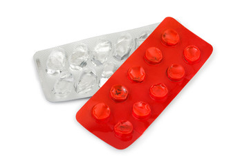 Empty packs of pills