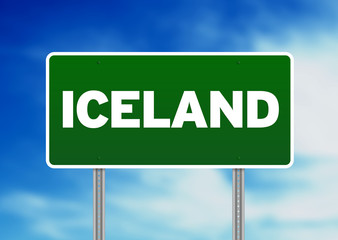 Iceland Highway Sign