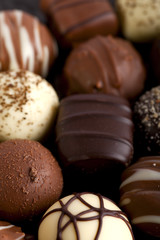 Mixed selection of chocolates