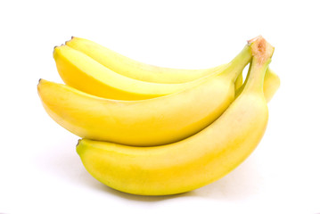 Bunch of bananas isolated