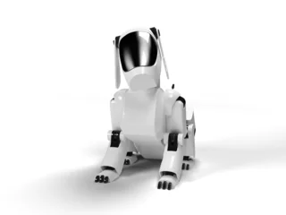Stickers pour porte Robots chien robot