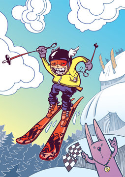 Ski freerider