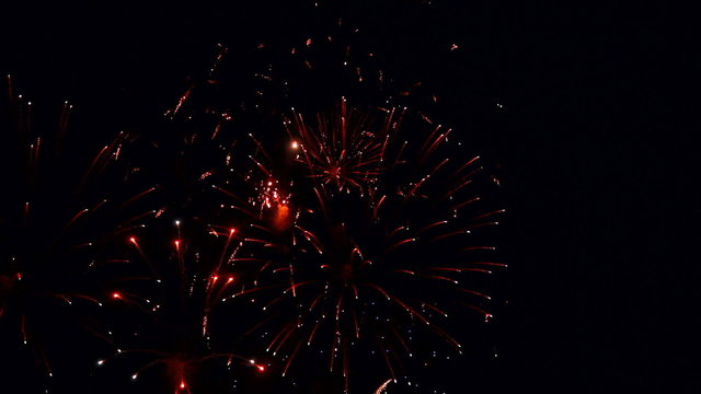 Festive firework at the Victoria day.