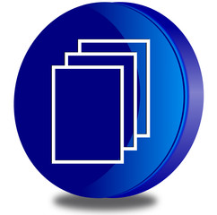 Document glossy icon