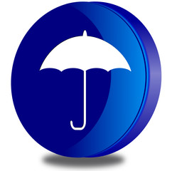 Umbrella glossy icon