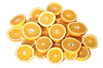 Orangenscheiben Isoliert