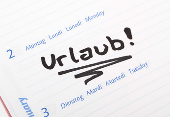 Urlaub Urlaubsbeginn Urlaubsanfang
