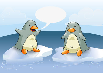 Chatting penguins