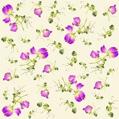 Seamless background from a flowers ornament