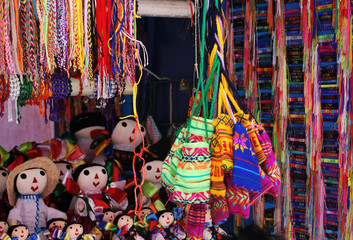 Handmade bags at market