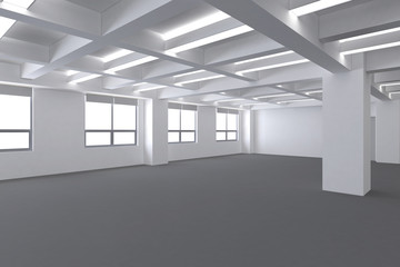 Interno vuoto con finestre