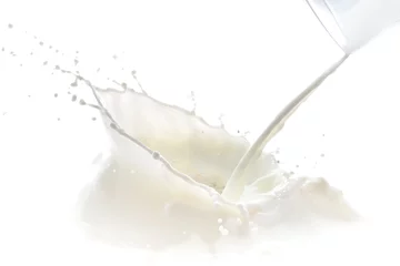 Fotobehang Milkshake milk splash