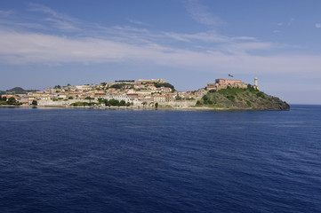 Fototapeta na wymiar Insel Elba - Hafen von Port Ferraio
