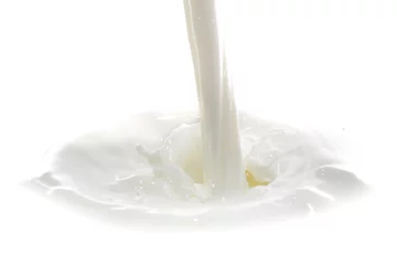 Deurstickers Milkshake milk splash