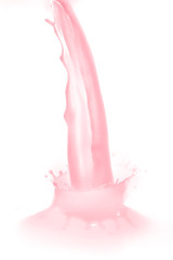strawberry milk splash