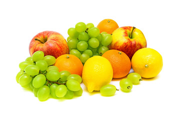 Still Life. fresh fruit on a white background.