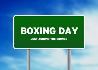Boxing Day Highway Sign