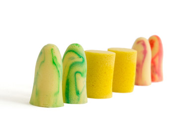 Multicolored earplugs