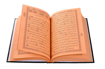 The Holy Book Of Quran Isolated On White