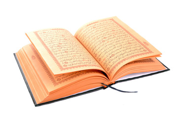 The Holy Book Of Quran Isolated On White