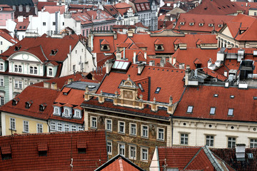 Old tiled roofs