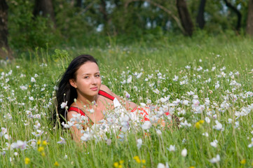 Happy beautiful young woman