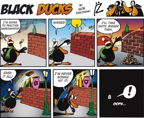Deurstickers Strips Black Ducks Comics aflevering 68