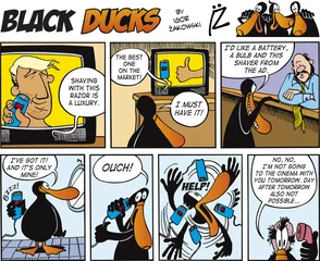 Deurstickers Strips Black Ducks Comics aflevering 69