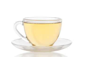 Chuck Glass with green tea