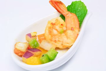 spicy shrimp and avocado cocktail