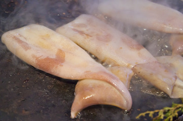 Grilled squid